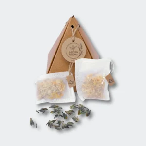 pirámide con infusiones cartulina kraft