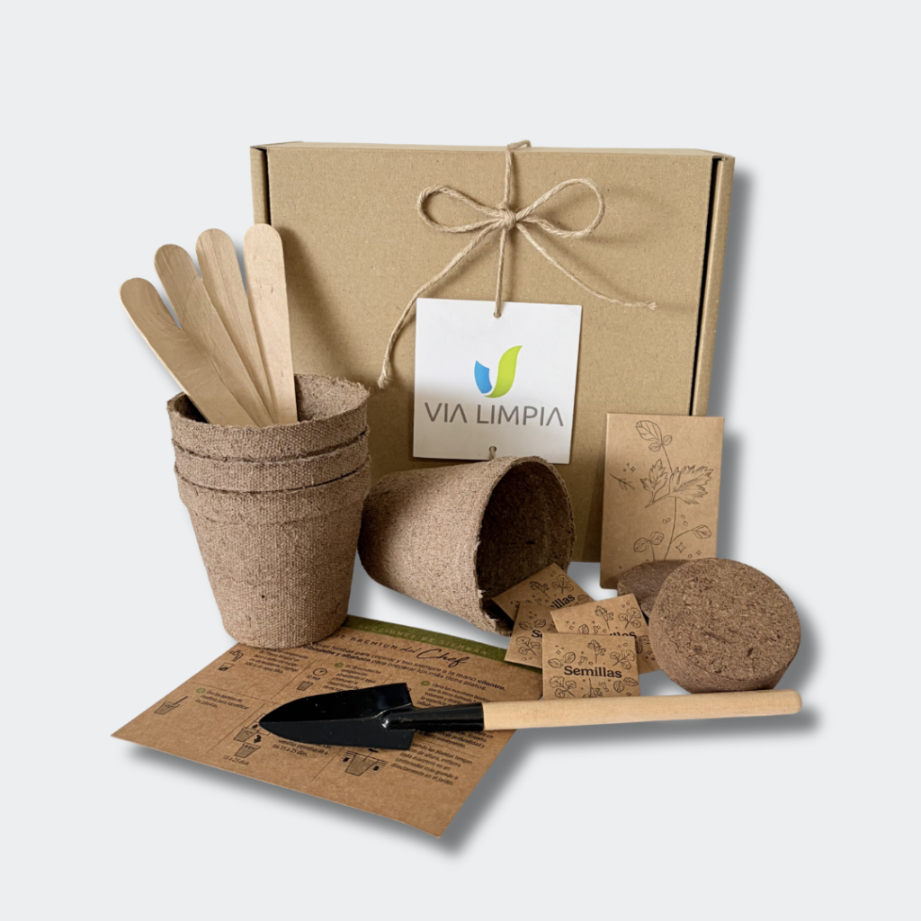 kit premium de siembra hierbas del chef