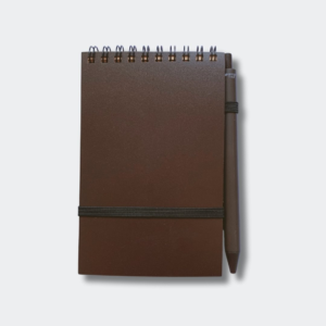 libreta fabricada en fibra de café