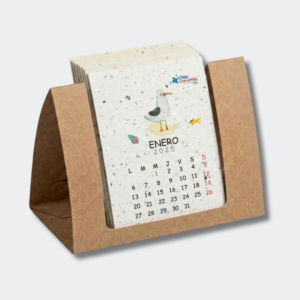 calendario germinable en soporte kraft