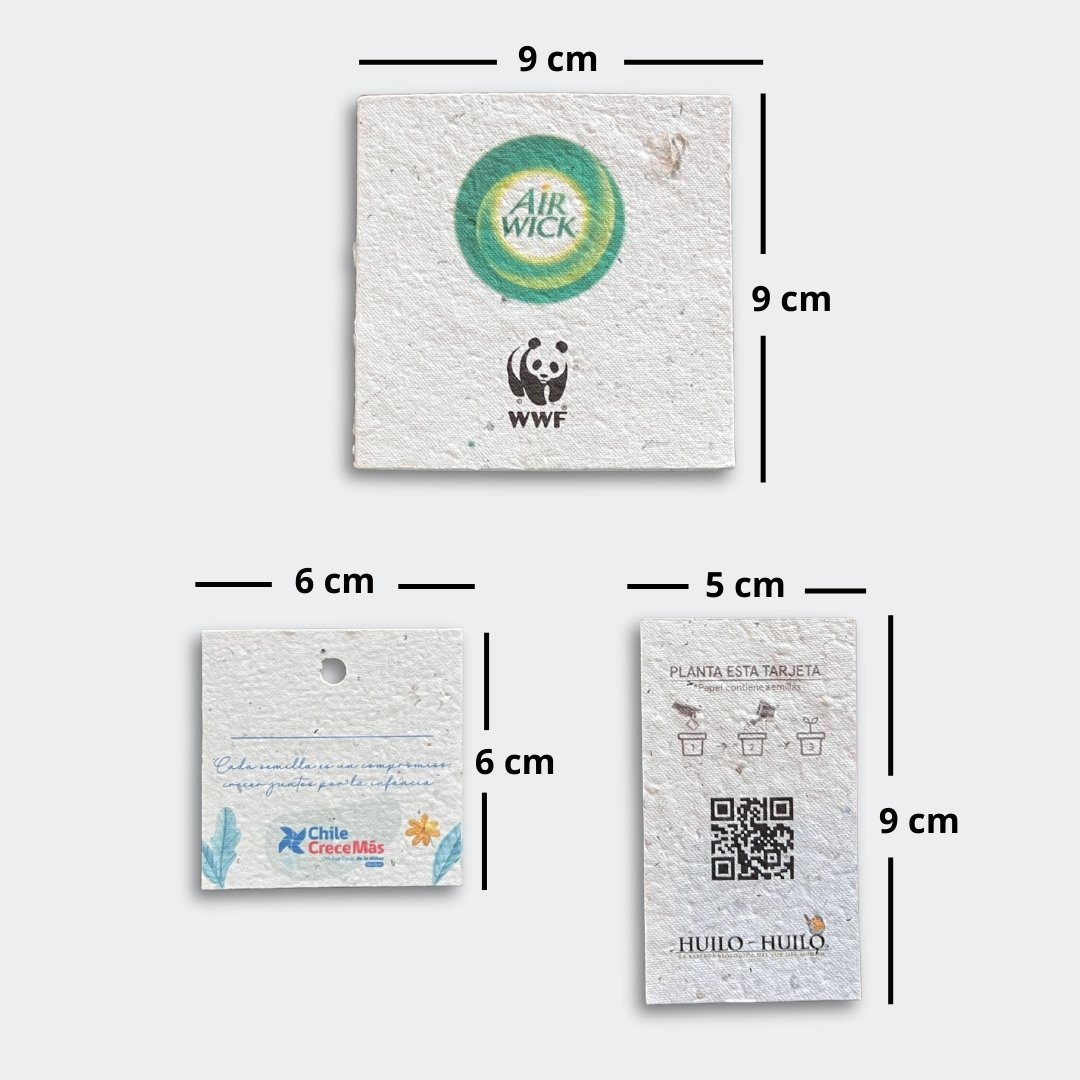 etiquetas germinables cuadradas