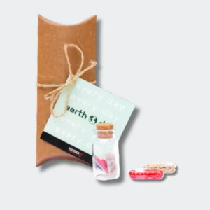 pildoras con semillas en caja tipo almohada
